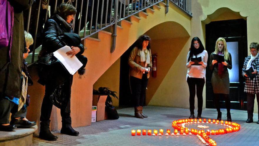 Acte en contra de la violència de gènere a Súria.