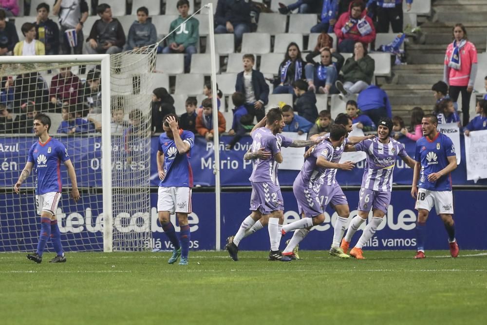 El partido entre el Real Oviedo y el Real Valladolid, en imágenes