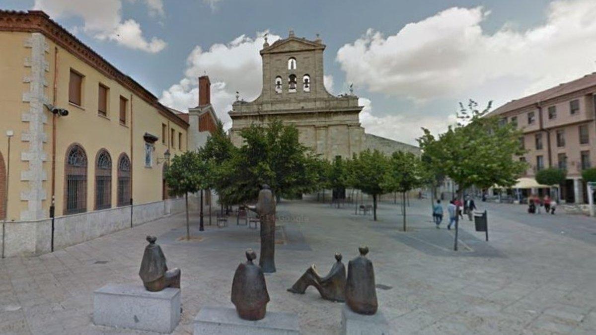 La plaza San Pablo de Palencia