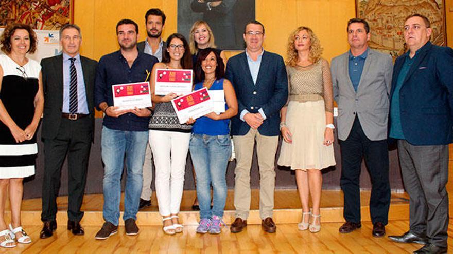 Entrega de galardones a los premiados en la pasada edición del Concurso de Emprendedores de Benidorm