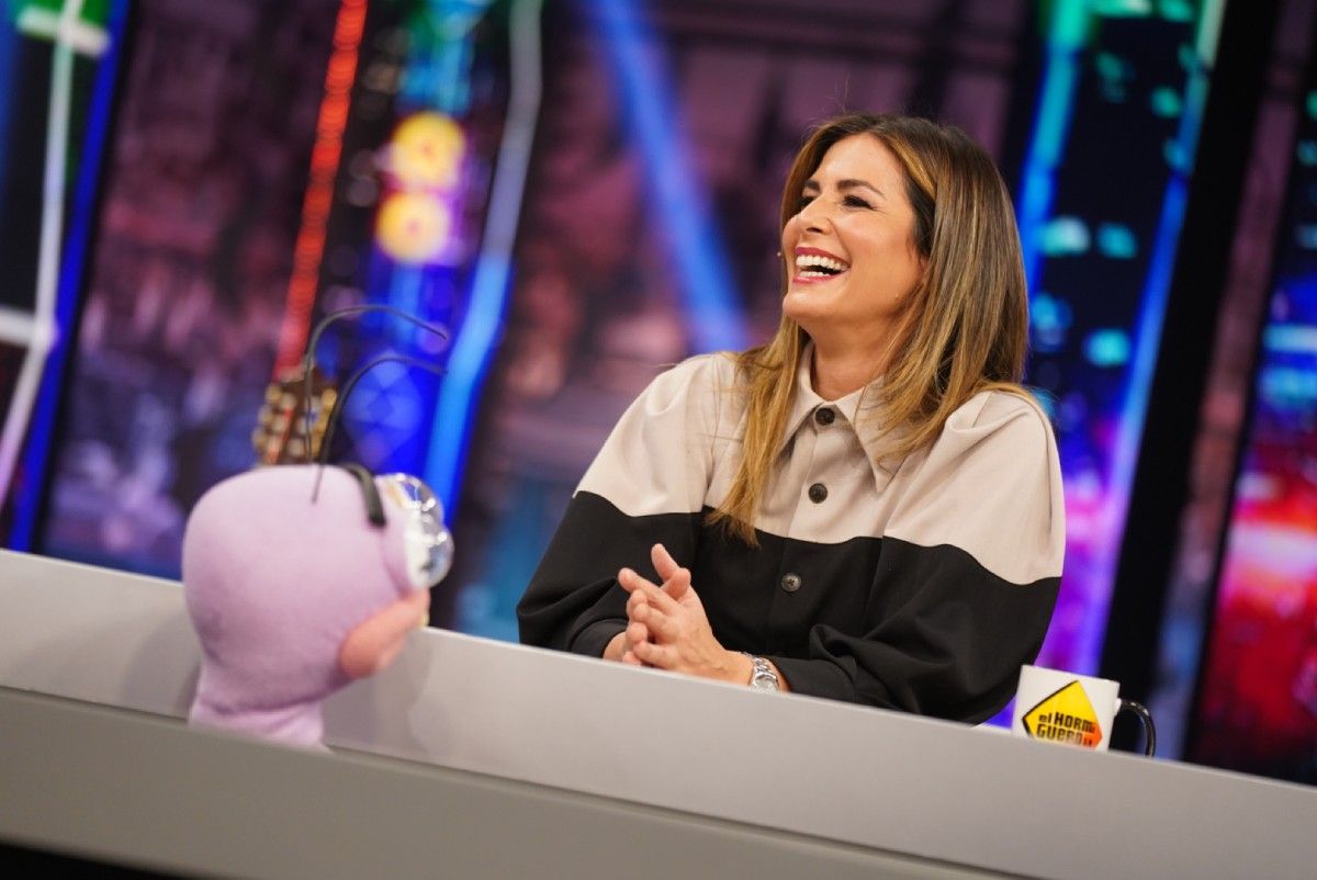 Nuria Roca, con un mono de The IQ Collection