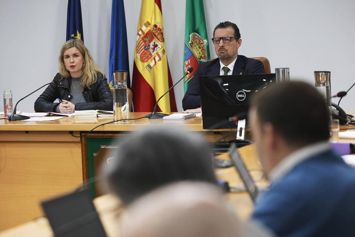 Eloy Alonso, Alcalde de Castrillón, durante un pleno