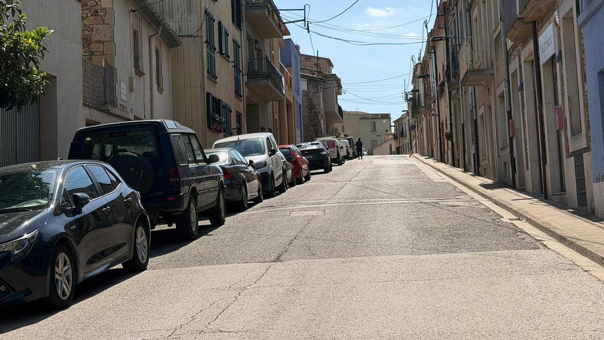 Una imatge d'arxiu d'un carrer de Llagostera.