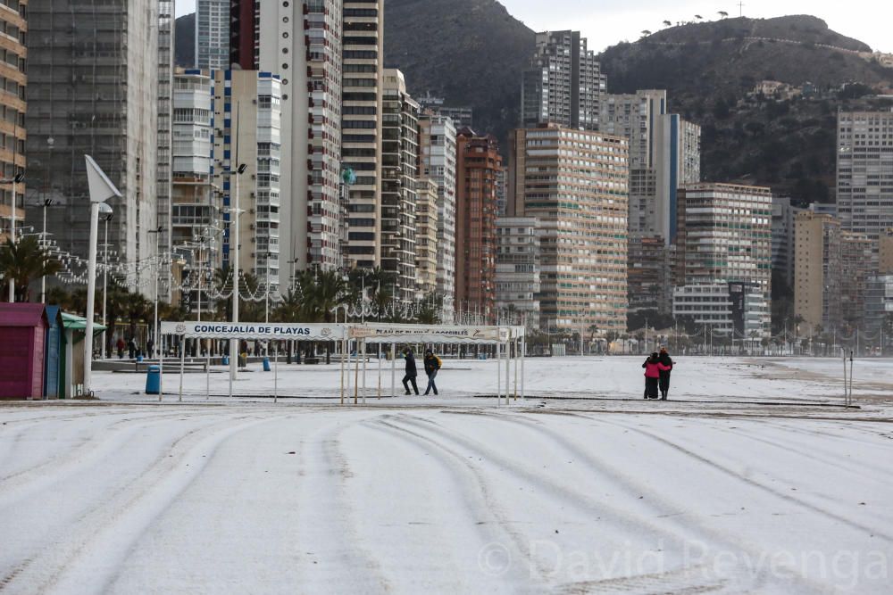 Fuerte granizada en Benidorm