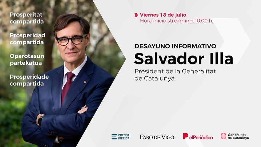 Desayuno informativo en Vigo con Salvador Illa, President de la Generalitat