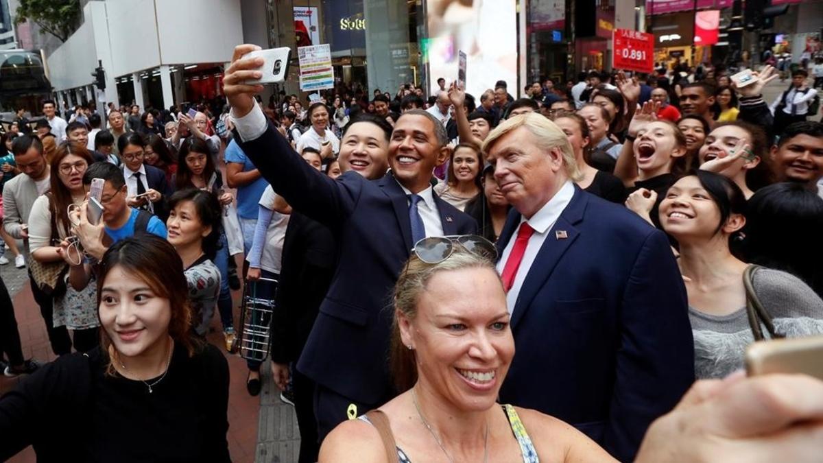 El selfi de Kim Jong-un, Donald Trump y Obama
