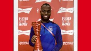 Enner Valencia, autor de un doblete en el Catar 0 - 2 Ecuador.