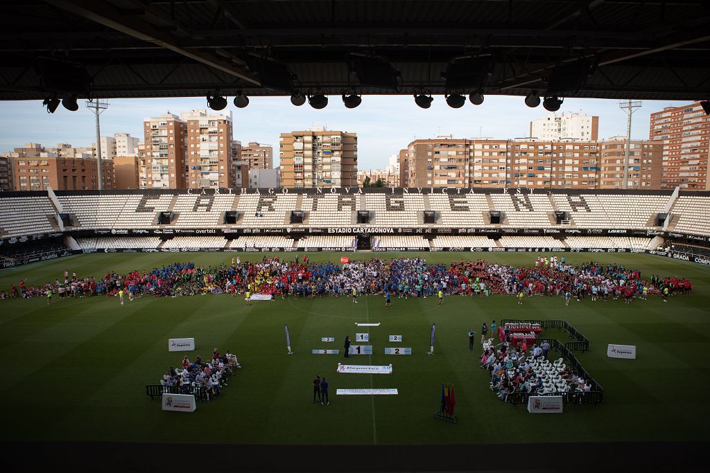 Clausura de la liga coal de fútbol en Cartagena