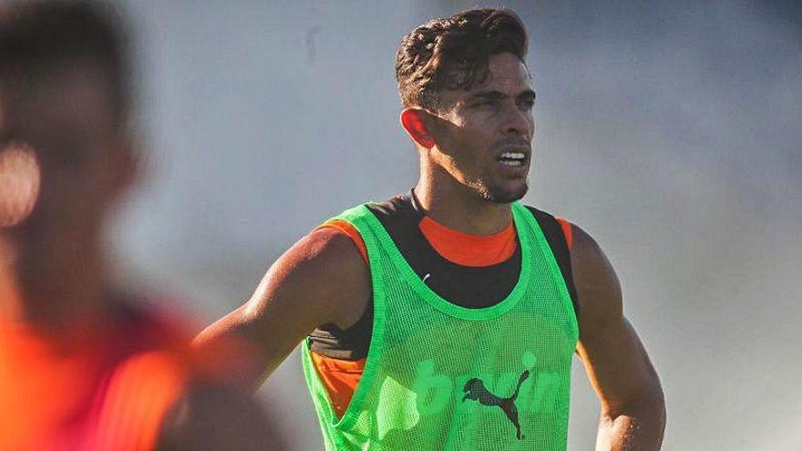 Gabriel Paulista, durante un entrenamiento en Paterna.