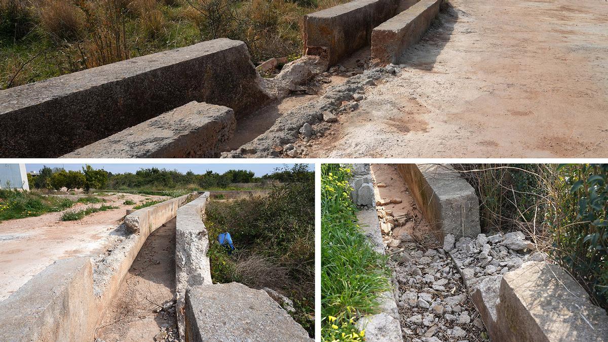 Los daños en infraestructuras de riego de la Comunitat de Regants se han incrementado en los últimos años.