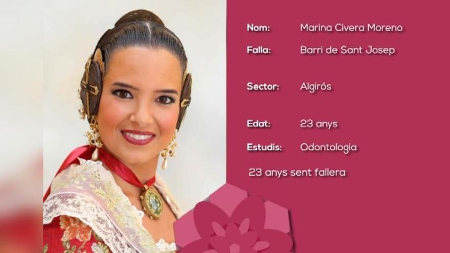 Fallas 2019: Marina Civera Moreno (Barrio de San José)