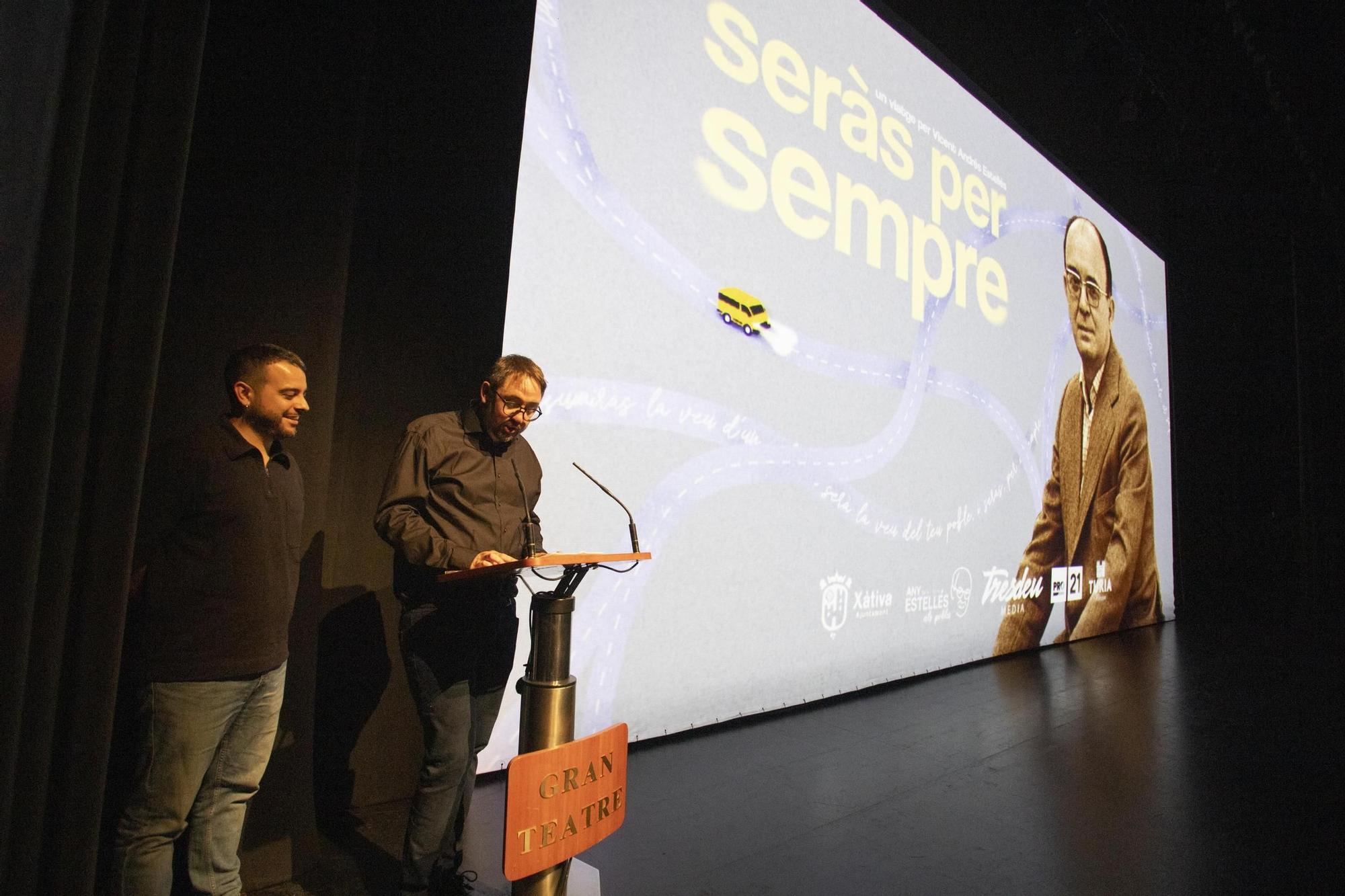 Así fue el preestreno del documental "Seràs per sempre" en el Gran Teatre de Xàtiva