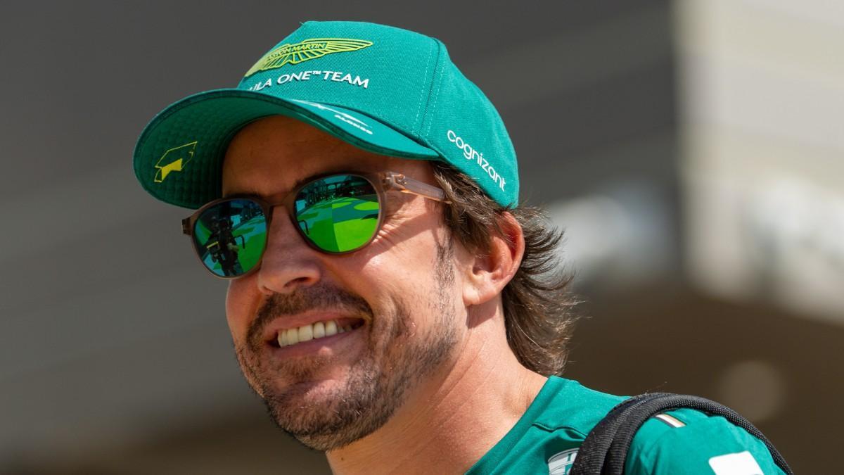 Fernando Alonso, en el circuito de Jeddah