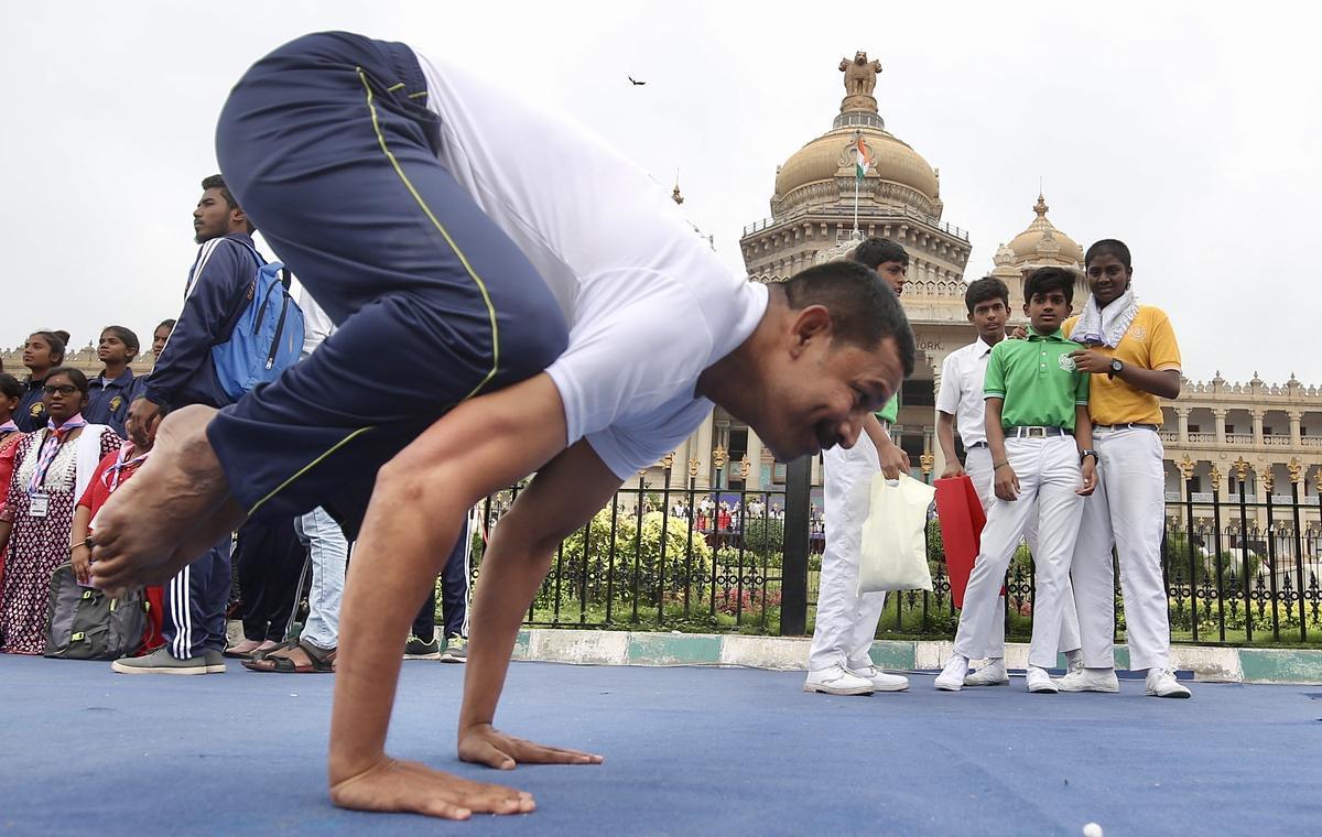 Día Internacional del Yoga en la India