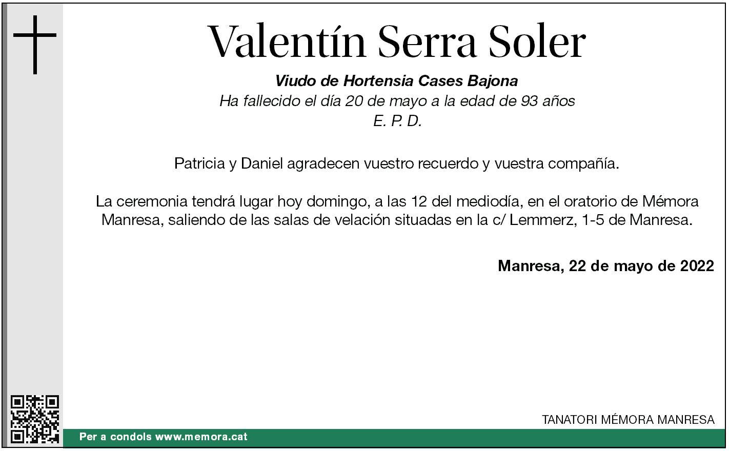 VALENTÍN SERRA SOLER