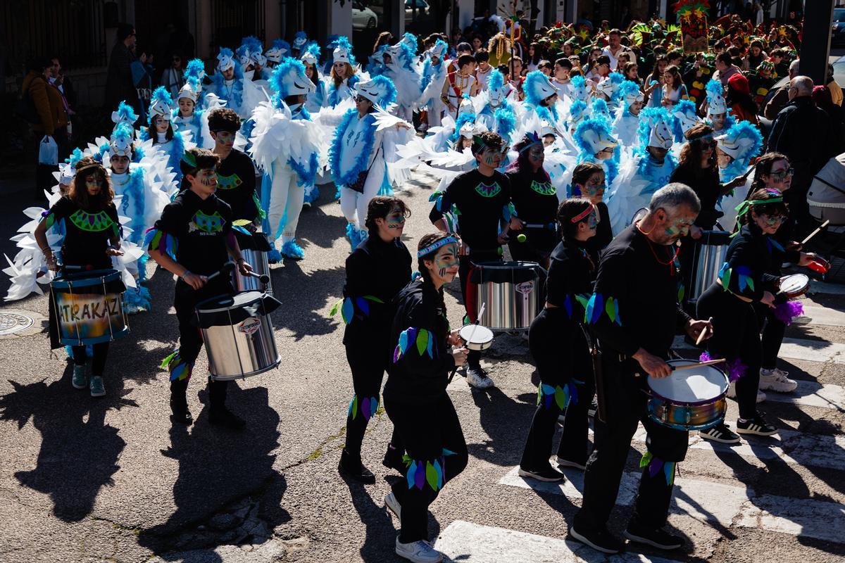 Los niños se vuelcan con la actividades carnavales en San Vicente de Alcántara.