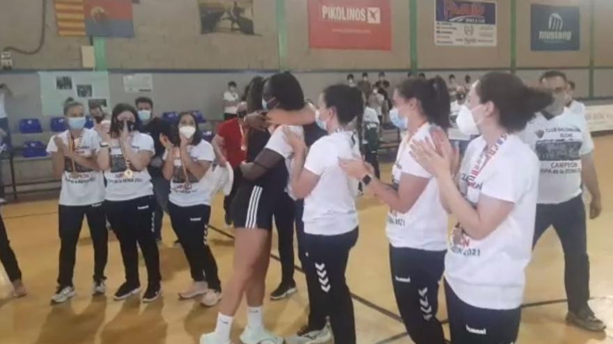 Celebración de las campeonas de la Copa de la Reina