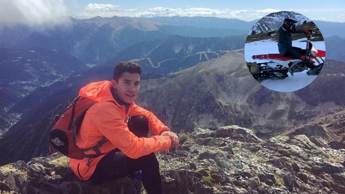 Marc Márquez, por las montañas de Andorra