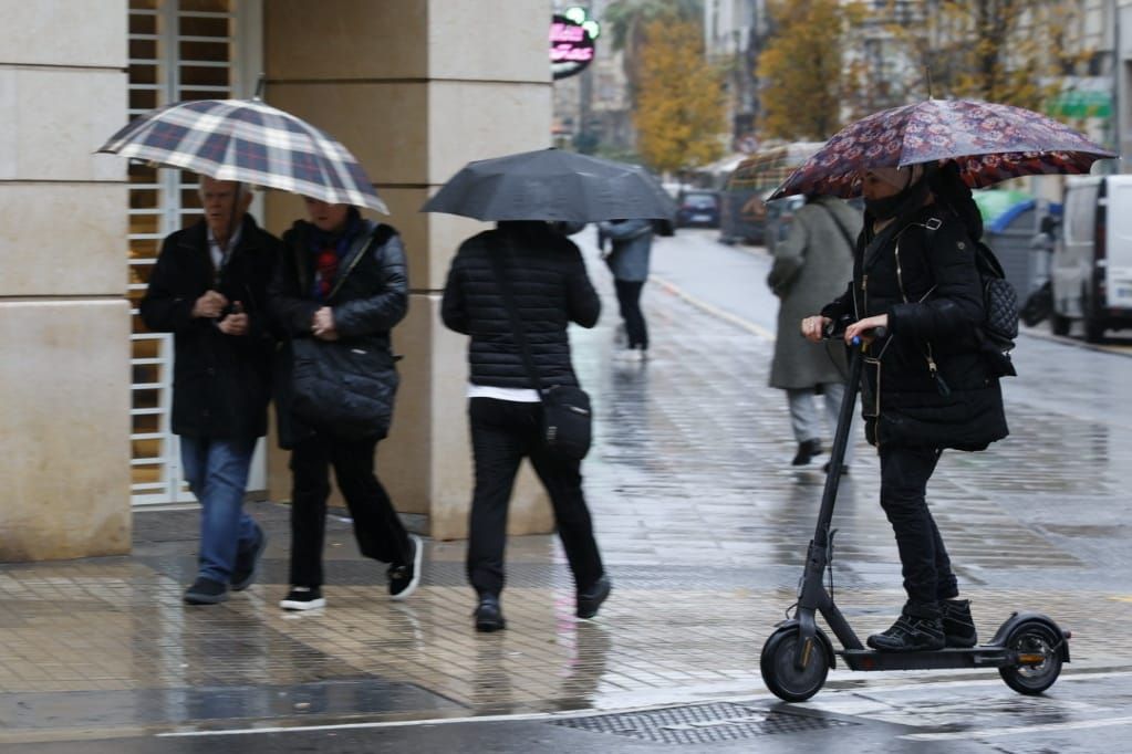 Temporal de lluvia en València