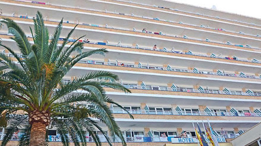 El hotel de Magaluf donde ocurrió el accidente.