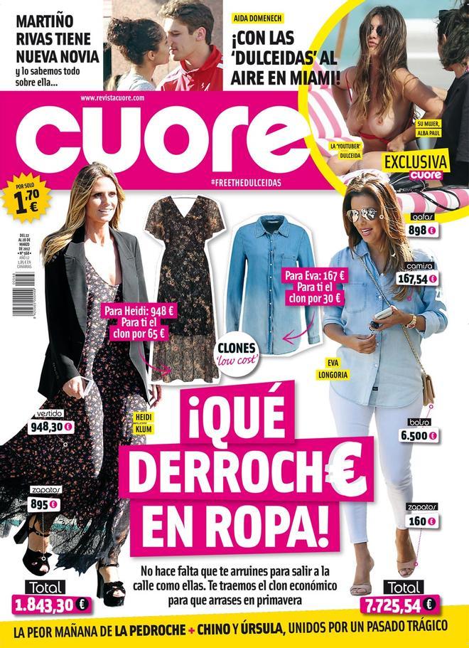 Portada del número 568 de la revista Cuore