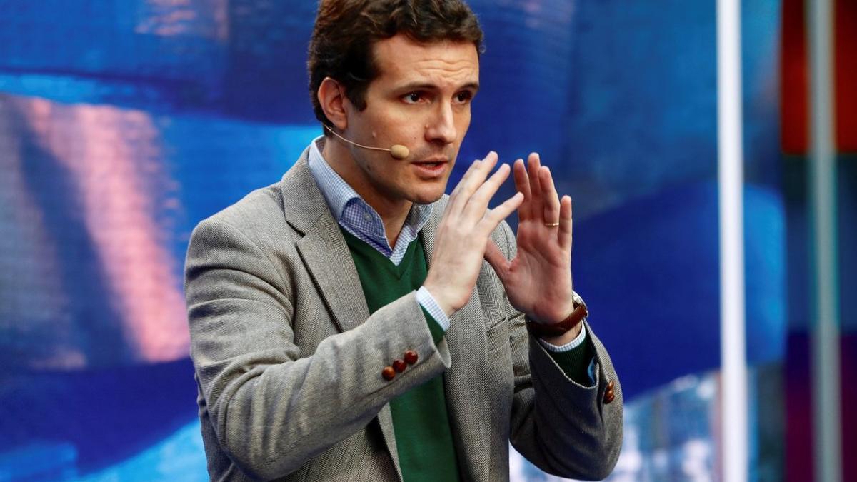 El presidente del PP, Pablo Casado.