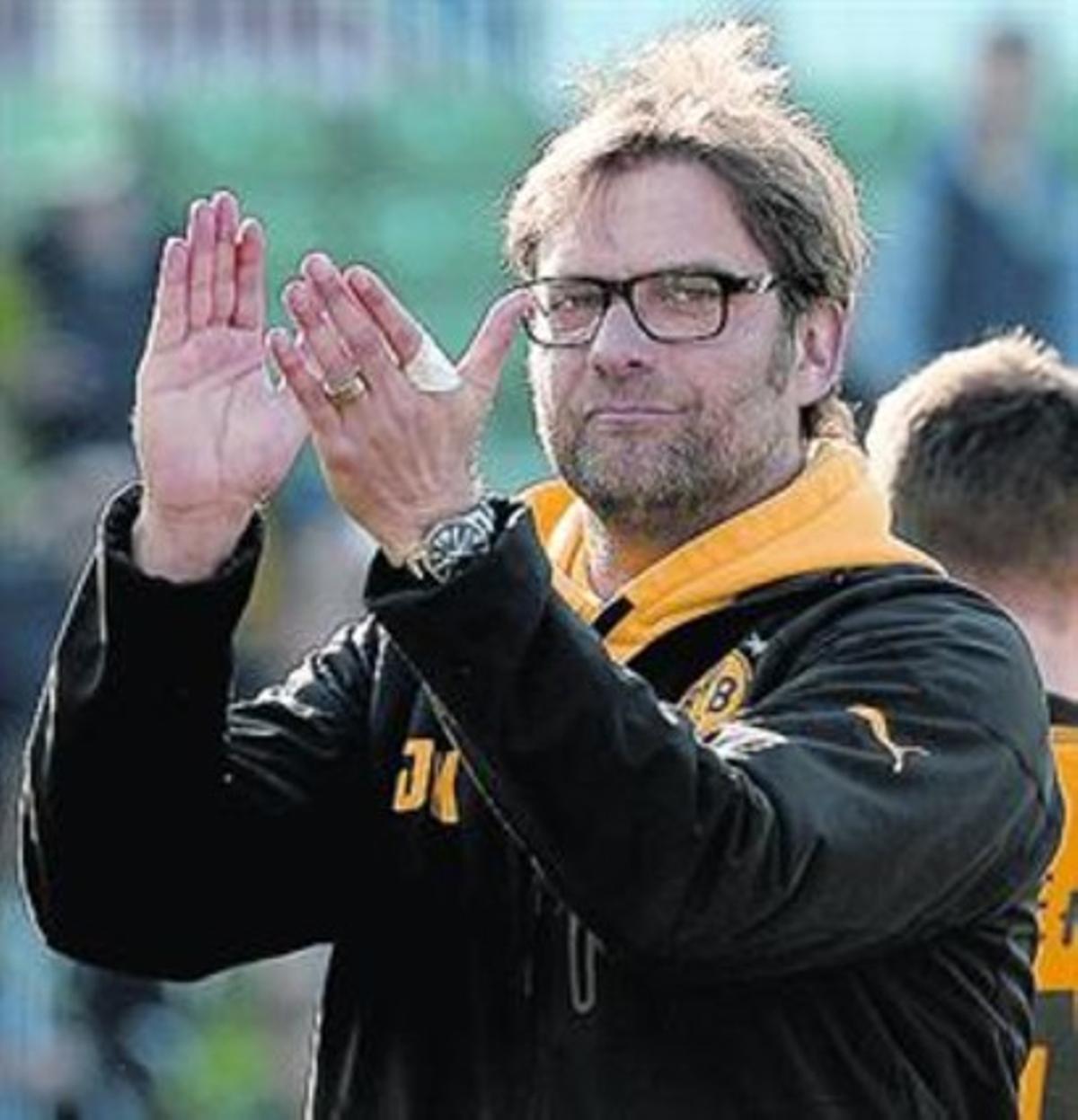 Jürgen Klopp, entrenador del Dortmund. Jürgen Klopp, entrenador del Dortmund.