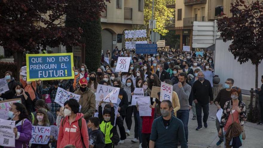 La manifestació del passat 18 de maig a Sant Hilari en contra de la retirada del concert.  | DAVID APARICIO