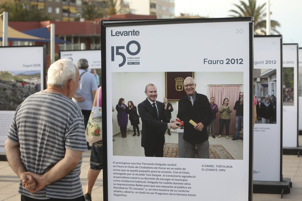 La exposición fotográfica de Camp de Morvedre, por el 150 aniversario de Levante-EMV, se traslada de Sagunt al Port de Sagunt.