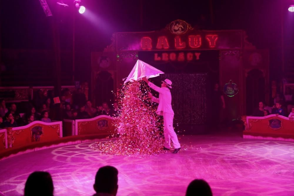 El Circo Raluy Legacy recibe a las falleras mayores 2020 y sus cortes
