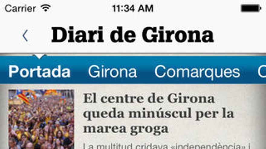 Diari de Girona renova l&#039;«app» per a iPhone i iPad