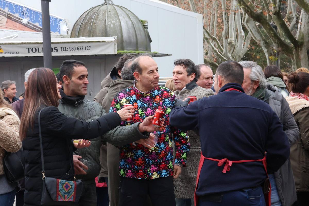 Celebración de las campanadas en el Mercado de Abastos de Zamora.