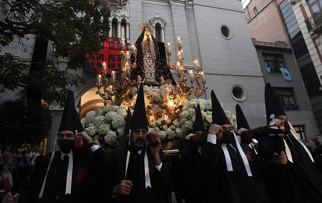 La procesión del Viernes Santo de Murcia, en imágenes