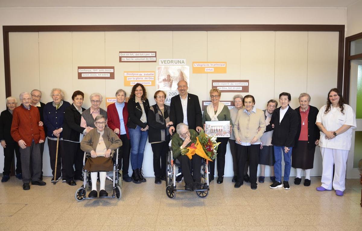 La Maria Cinta, molt ben acompanyada en la visita institucional que ha rebut aquest dilluns