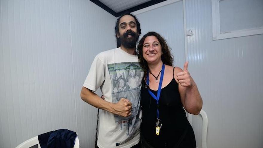 Damian Marley y Fátima Rodríguez, en el Weekend Beach de 2015.