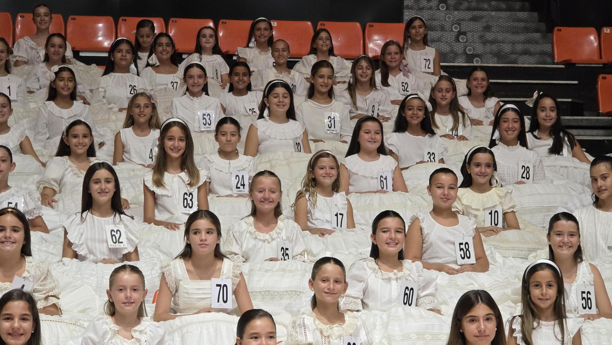 Asi ha sido el ensayo de la elección de candidatas a Falleras Mayores de València 2026