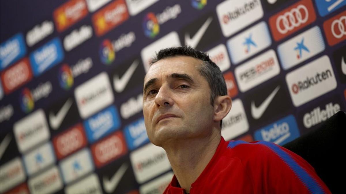 Valverde repasó la actualidad del  Barça en la previa del partido ante el Athletic