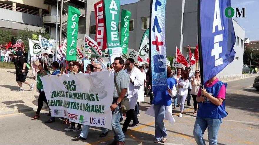 Marcha en contra del plan de verano del SAS