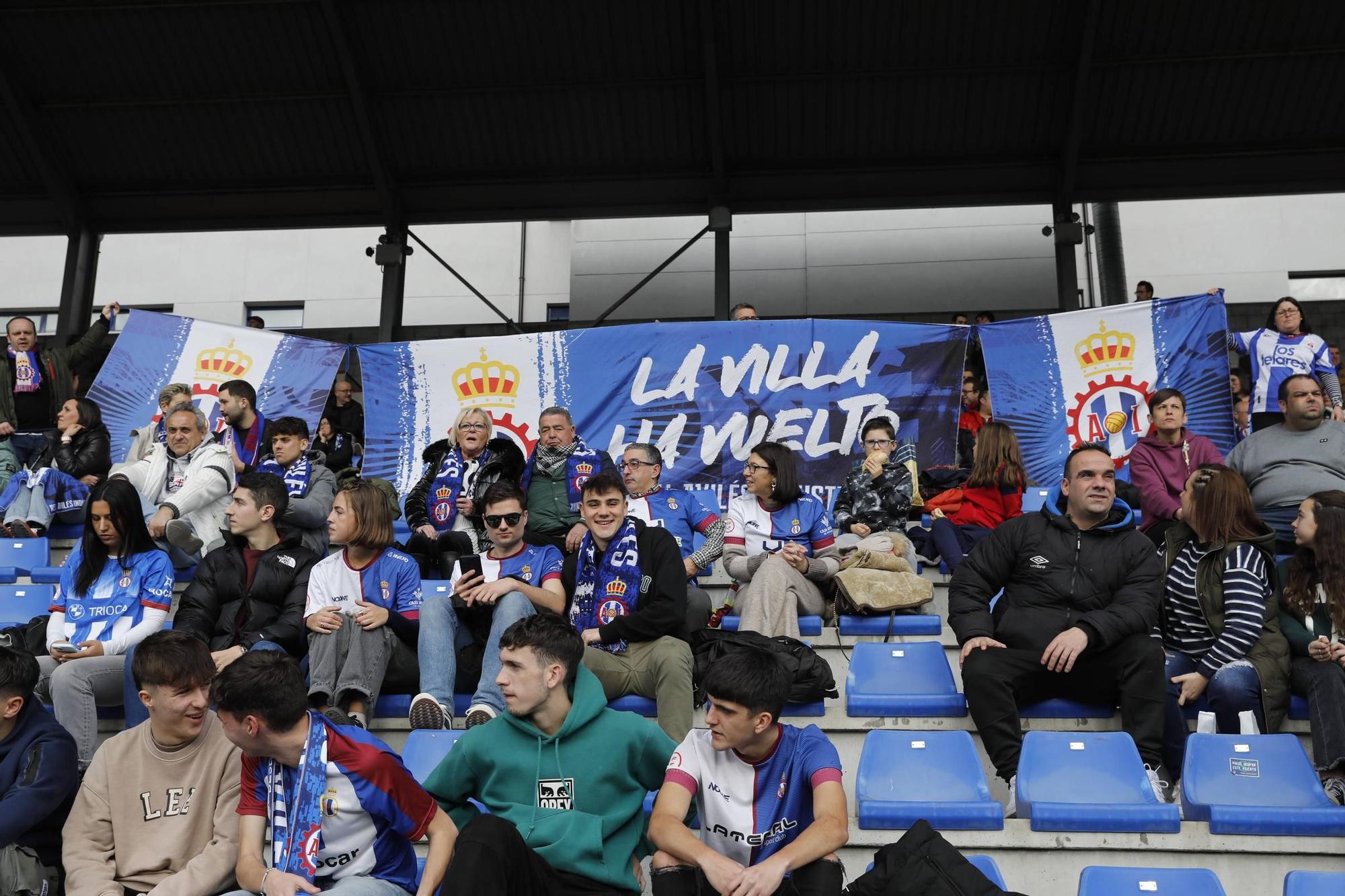 EN IMÁGENES: Así ha sido la victoria del Avilés en el derbi asturiano ante el Langreo