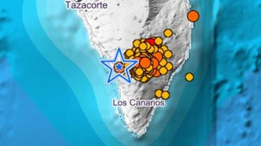 Registrados casi 40 sismos en La Palma.