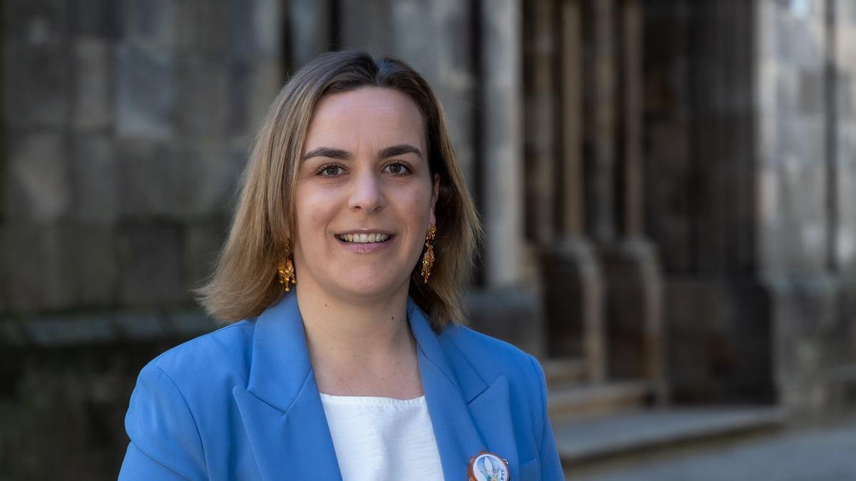 A voceira do BNG de Betanzos, Amelia Sánchez.
