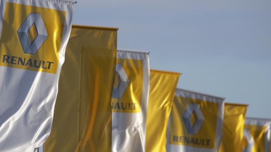 Logo de la empresa francesa de automoción Renault.