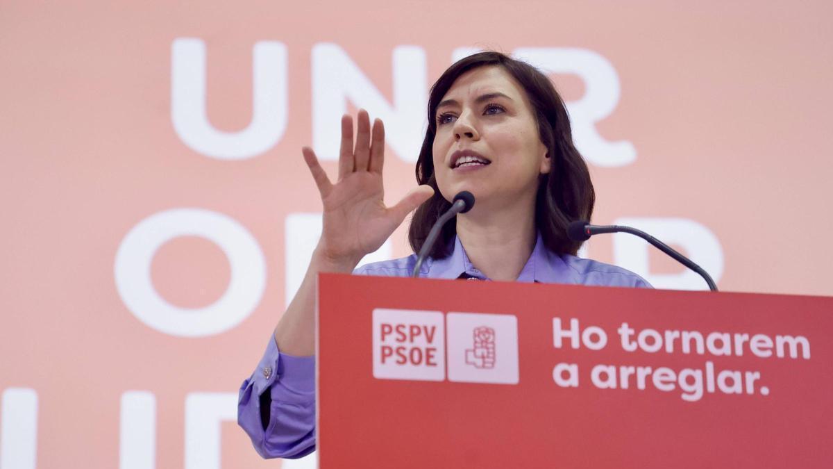 Diana Morant interviene en el Comité Nacional del PSPV.