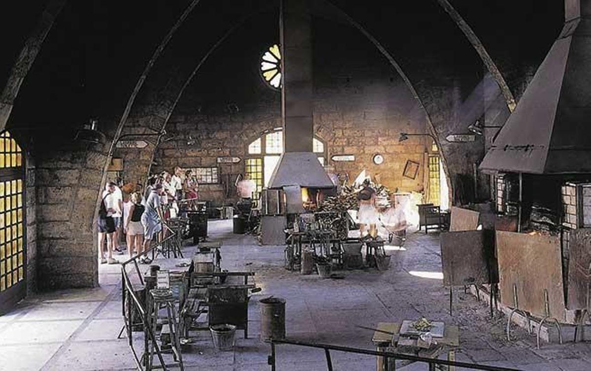 Los hornos de las VidrierÃ­as Gordiola.