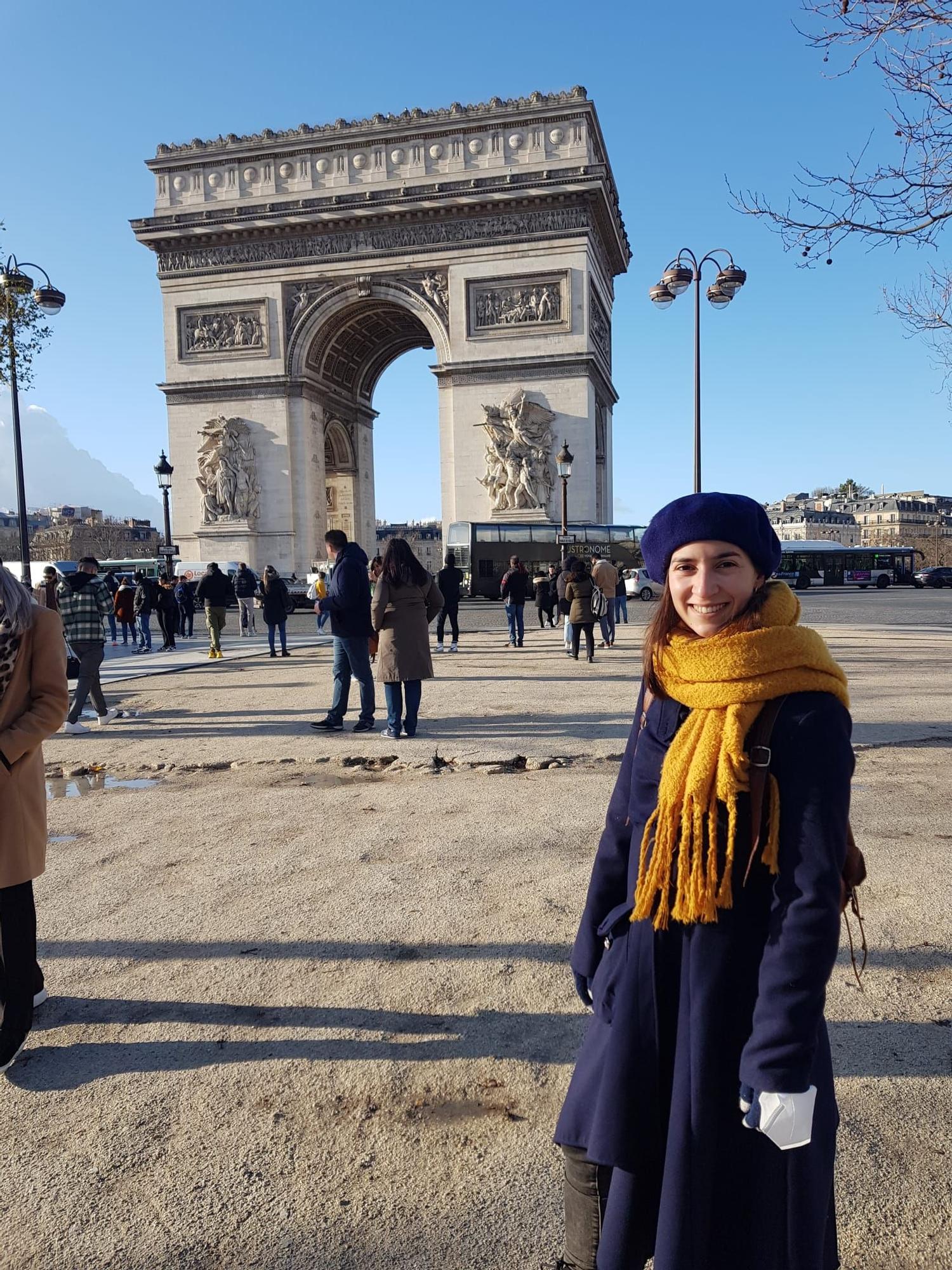 Isabel en París, donde hizo una estancia a principios de este año.