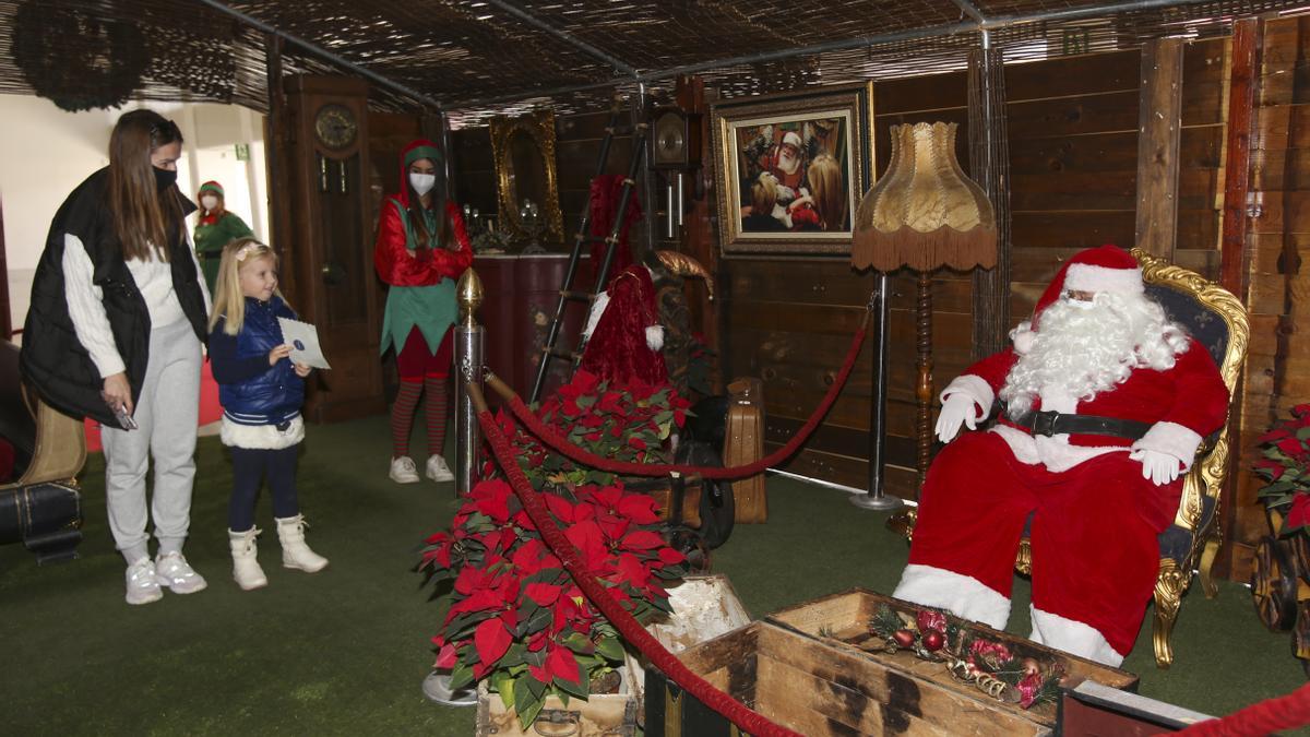 La casa de Papá Noel, el pasado año, que se ubicó en el interior del edificio de Séneca