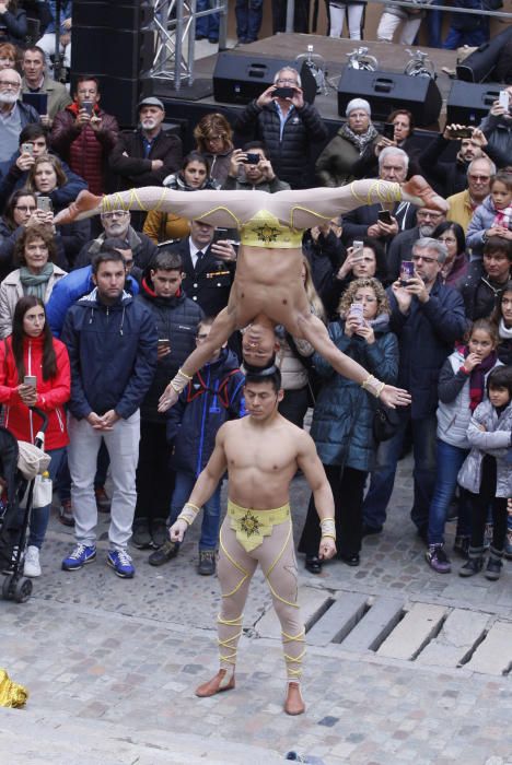 Rècord mundial de pujar esglaons cap a cap a Girona