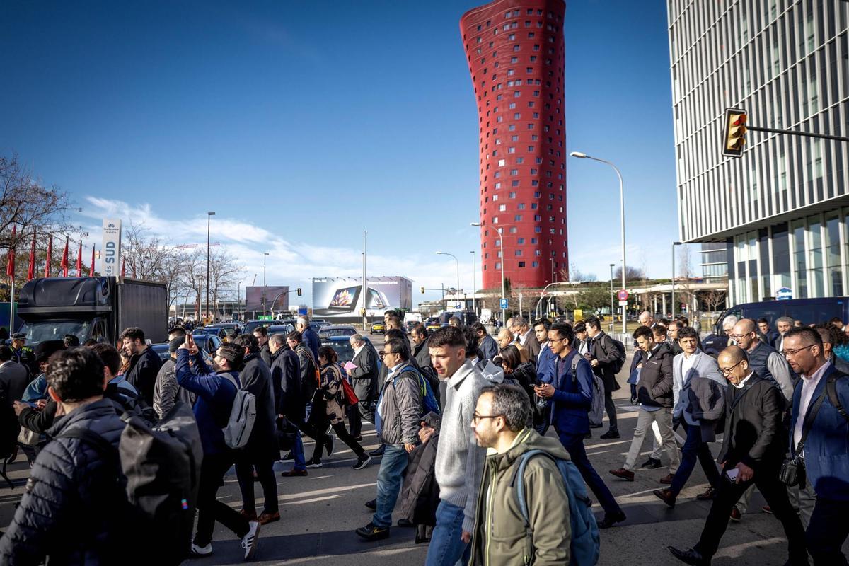 Inauguración del Mobile World Congress en la Fira de Barcelona