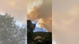 El incendio de Jarilla, sobre Casas del Monte