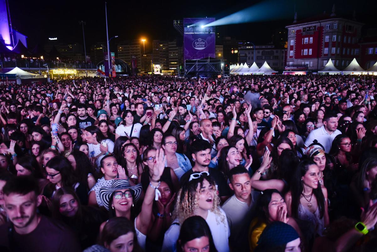 Público asistente a la primera jornada del Morriña Fest 2026.